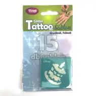 TyToo: set șablon tatuaj sclipici zi de naștere 15 bucăți