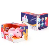 Unicorn pluș culoarea roz cu efecte de sunete și lumini