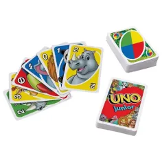 UNO Junior animale joc de cărți - Mattel imaginea 2