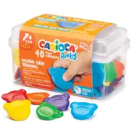 Ursuleț formă Baby Teddy cretă cerată 48 bucăți în suport - Carioca