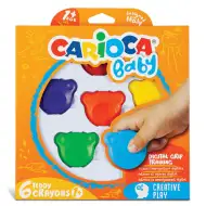 Ursuleț formă Baby Teddy cretă cerată 6 bucăți - Carioca