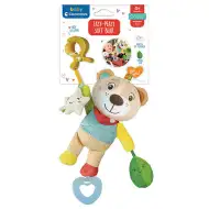 Ursuleț pluș care poate fi agățat de cărucior - Clementoni baby