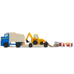 Vehicule de construcţii set lemn - Melissa & Doug imaginea 2