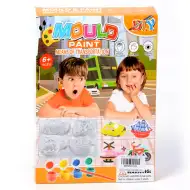 Vehicule set de gips cu pensulă care se poate colora
