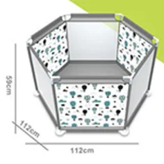 VivaKids Balon cu aer cald Baby Play Fence loc de joacă 112x59cm imaginea 2