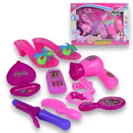 Vogue Girl: set de frumusețe din 10 piese cu pantofi, telefon și accesorii de coafură