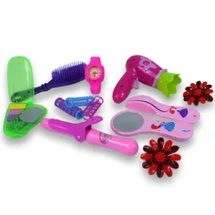 Vogue Girl: set de frumusețe din 11 piese, cu agrafe de păr, uscător de păr și telefon imaginea 6