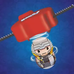 Wooblies Marvel pachet surpriză cu lansator 1 bucată imaginea 2
