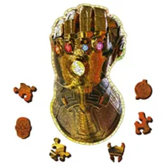 Wood Craft: Avengers Mănușa Infinitului 500+5 bucăți premium lemn puzzle - Trefl imaginea 2