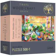 Wood Craft: Casa de vacanta pe litoral lemn puzzle 500+1 bucăți - Trefl