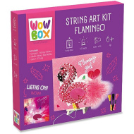 WowBox: Tablou cu Ață cu LED - Flamingo