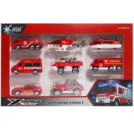 X-Fireproof mașini de pompieri set 8 bucăți