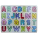 ABC litere colorate din lemn pentru puzzle