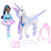 Academia Unicornilor: păpușa Layla și set de joacă cu unicorn zburător Glacier - Spin Master