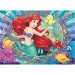 Ariel, mica sirenă 2 în 1 puzzle cu 48 de piese și carte de colorat 35x25cm - Lisciani