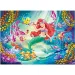 Ariel, mica sirenă 2 în 1 puzzle de 108 piese și carte de colorat 50x35cm - Lisciani