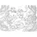 Ariel, mica sirenă 2 în 1 puzzle de 108 piese și carte de colorat 50x35cm - Lisciani