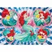 Ariel, mica sirenă, puzzle Eco 2 în 1 cu 60 de piese și carte de colorat 70x50cm - Lisciani