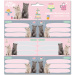 Ars Una: Cute Animals – Petrecere de ceai, etichete pentru caiete cu pisici, ambalate 3x6 buc.
