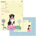 Ars Una: Cute Animals Aussie cu cățeluși, set de 10 invitații cu plic