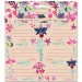 Ars Una: Etichete pentru caiete ambalate Beach Flowers, set de 3x6 bucăți