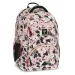 Ars Una: Flowery Pink ghiozdan ergonomic cu flori, rucsac 33x45x24cm