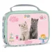 Ars Una: Geantă termică pentru gustări "Cute Animals Tea Party" cu pisici 20x14x6,5 cm