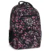 Ars Una: Pearl Blossom Black ghiozdan ergonomic cu flori, rucsac 33x45x24cm