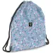 Ars Una: Pearl Blossom Blue sac de sport pentru adolescenți cu flori, 37,5x46cm