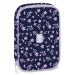 Ars Una: Penar cu mai multe compartimente Navy Bloom 15,5x22,5x4,5 cm