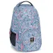 Ars Una: Rucsac școlar Peald Blossom Blue cu flori AU-2, 32x46x22cm