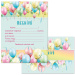 Ars Una: Set de 10 invitații colorate cu baloane, cu plicuri