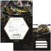 Ars Una: Set de 10 invitații cu model Lamborghini galben și plicuri