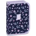 Ars Una: penar pliabil capitonat cu model floral Navy Bloom, 12,8x19,3x3,6 cm imaginea 1