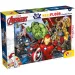 Avengers 2 în 1 puzzle maxi cu 108 piese și carte de colorat 70x50cm - Lisciani