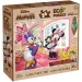Aventurile lui Minnie Mouse și Daisy Duck 2 în 1, puzzle Eco maxi cu 24 de piese și planșă de colorat 70x50cm - Lisciani