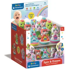Baby Spin & Dream - jucărie pentru bebeluși unicorn și dragon, 1 buc. - Clementoni imaginea 1