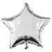 Balon din folie în formă de stea – argintiu 46cm