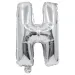 Balon folie în formă de literă argintie – Litera H 32cm
