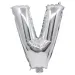 Balon folie în formă de literă argintie – Litera V 32cm