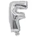 Balon folie în formă de literă argintie – litera F 32cm