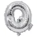 Balon folie în formă de literă argintie – litera Q 32cm