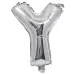 Balon folie în formă de literă argintie – litera Y 32cm