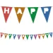Banner colorat reutilizabil cu inscripția "Happy Birthday", 200 cm