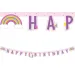 Banner petrecere unicorn curcubeu 200cm
