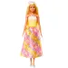 Barbie Dreamtopia: Păpușă prințesă în rochie galben-roz cu fluturi - Mattel