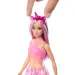 Barbie Dreamtopia: Păpușă unicorn în rochie roz - Mattel