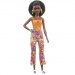 Barbie: Păpușă Fashionista Retro cu păr creț negru - Mattel