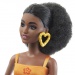 Barbie: Păpușă Fashionista Retro cu păr creț negru - Mattel