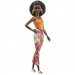 Barbie: Păpușă Fashionista Retro cu păr creț negru - Mattel